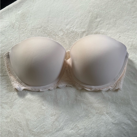 Aerie Real Happy Ivory Strapless Multiway Bra - Picture 3 of 16